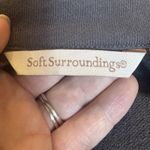 Soft Surroundings  Embroidered Jacket Cardigan Small Gray Military Grunge Goth Photo 9