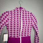 WET Swimwear One Piece Swimsuit Size XS Bonnie‎ Houndstooth Long Sleeve NWT Purple Photo 8