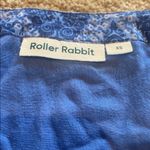 Roller Rabbit  Pamela Embroidered Cotton Dress Blue White Size XS Photo 4
