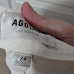 AGOLDE Distressed 90s High Rise Straight Leg Jeans W24 White Photo 2