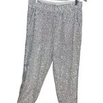 Loft Gold Sequin Fully Lined Pants Trousers Party Pants Size Medium Photo 0