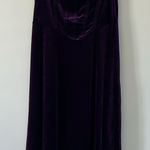 SheIn Purple Velvet Corset Back Sleeveless Renaissance Medieval Midi Dress 0XL Photo 0