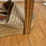 sbicca Vintage Collection Wedge Sandals Raffia Woven Slides Size 9 Photo 6