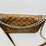 Bebe  Brown Quilted Chain Strap Bag Photo 13
