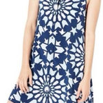 Equipment  100% silk geo print button down shirt dress Photo 0