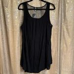 Torrid Black Pink Challis Fishnet Aztec Embroidered Tank Top Size 0/L 12 NWT Photo 1