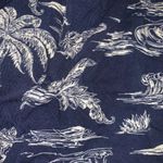 a.n.a  Shorts knit Paperbag Blue Beach Tropical Palm Tree Lightweight Hawaii Photo 1