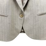 Lafayette 148  Single Button Suit Blazer Gray With Blue Pinstripe Women’s Size 10 Photo 3