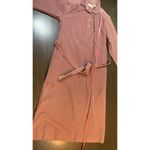 L.L.Bean Vtg  Corduroy Shirt Dress Sz 10 Button Pockets Belt Cottage Peasant Retro Photo 9