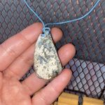 Elegant New Zealand Paua abalone natural shell necklace Blue Photo 4