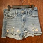 Levi's Levi’s High Rise Floral Embroidered Denim Cutoff Shorts Size 28 Photo 1