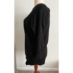 89th + Madison Asymmetrical 3/4 Sleeve Tunic Sweater Large Black Photo 3