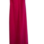 Jill Stuart JILL Plunge Deep V Cross Back Cut Out Maxi Dress Gown Gossip Pink 0 Photo 0