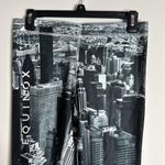 Terez for Equinox Urban Skyline Cityscape Print Black Gray White Leggings Size M Photo 2