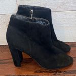 Merona Women’s Black Faux Suede Peep Toe Ankle Boots Size 9.5 Photo 20