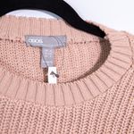 ASOS NEW Women's Knit Crew Neck Cropped Long Sleeve Pullover Sweater Blush Pink Photo 1