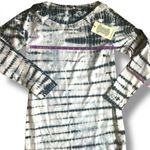 Monrow White Tiger Tie Dye Contrast Mesh Dress Revolve New With tags size XS Photo 6