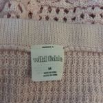 Wild Fable Light pink crochet mini skirt Photo 4