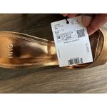 Mango  Metallic Effect Golden Pointed Open Toe Slip On Sandals EU Sz 38 US Sz 7.5 Photo 9