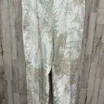 Chico's Chico’s 100% Linen White Paisley Pants Size 1.5 Medium 10 Cruise Breezy Vacation Photo 0