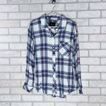 Rails Hunter Pink and Blue Plaid Button Down Long Sleeve Shirt Size XS Photo 1