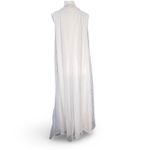 Vintage 70s Sheer White Lace Trim Maxi Nightgown Made In USA Eternal Romantic Size M Photo 4