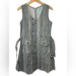 Judith March  Gray Snakeprint Sleeveless Dress Photo 3