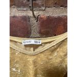 ZARA Mini Dress Crushed Velvet Yellow Slip Dress Style Womens Medium Photo 4