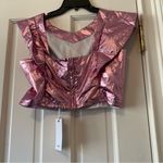 Koch NWT  Cecilia Top in Pink Paradise Metallic Size Medium Photo 4
