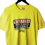 Y2K Vintage American Red Cross T Shirt Statement Shirt Graphic Tee Yellow XL Photo 0