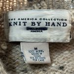 The Limited  Vintage Women’s M Oatmeal Tan Marled Wool Hand Knit Cropped Sweater Photo 3