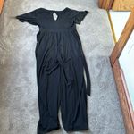Torrid  Black Short Sleeve Wide Leg Jumpsuit SIZE 1 Photo 5