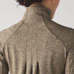 Lululemon ‎ Rush Hour 1/2 Zip Sweatshirt Women Size 10 Heathered Military Green Photo 11