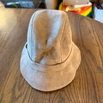 Vintage Suede Bucket Hat Large Brown Made in USA 90s Streetwear Totes Retro Tan Photo 1