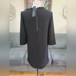 French Connection black arrow crepe Pom Pom slip tunic dress size 6 Photo 4