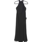 Lulus NWT Captured Your Heart Black Halter Maxi Dress High Slit Formal Sz Large Photo 12
