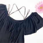 Pitusa Summer Nights Off Shoulder Strappy Mini Dress Swim Cover Black Multi Photo 11