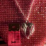 Religion Angel Wings Necklace Heart Shaped Sterling Silver Minimalistic Jewelry Photo 3