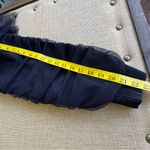 Anthropologie  Tulle Black Ruched Jacket Size Small Photo 11