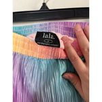 Dressed in Lala Rainbow Plisse Pleated Skirt Set Medium Rainbow Day Dream Yellow Photo 9