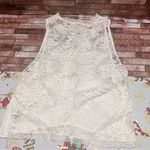 Free People  cream Lace open crossover top L Photo 10