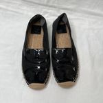 Tory Burch  Womens Black Poppy Logo Espadrille Flats Size 8 Photo 1