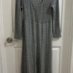 Anthropologie Marisa Hacci Wide Leg Sleep Jumpsuit sz Small Marled Heather gray Photo 1