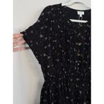 True Craft  Dress Women M Black Floral Print High Waist Ruffled Boho Babydoll NWT Photo 3