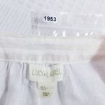 Lucy & Laurel 100% Linen Gold Metallic Blouse Photo 7