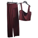 Forever 21 + Red Buffalo Check Crop Top and Wide Leg Pants Set Plus Size 3X Photo 2