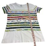 Rosie Assoulin‎ Fall/Winter 2018 Designer Striped Multicolored Print Bedazzled S White Photo 10