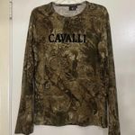Just Cavalli logo long sleeve brown western long sleeve knit size Large Photo 0