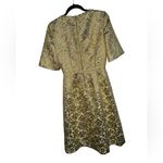 Dolce & Gabbana  Brocade Short-Sleeve Mini Dress in Yellow Gold Brocade Size 42 Photo 4