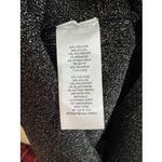 House of Harlow  1960 Sleeveless Knit Bodycon Midi Dress Black Silver Size Small Photo 4